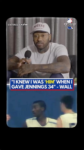 When John Wall knew he WAS HIM 🍿 Happy retirement to a DMV Legend 🫱🏼‍🫲🏽 #nba #johnwall #washingtonwizards #nbabasketball #entirelynba #nbaedits #hoops #podcast #sports #basketball #viral #goat | Entirely NBA