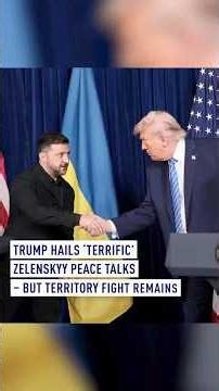 Trump hails ‘terrific’ Zelenskyy peace talks – but territory fight remains