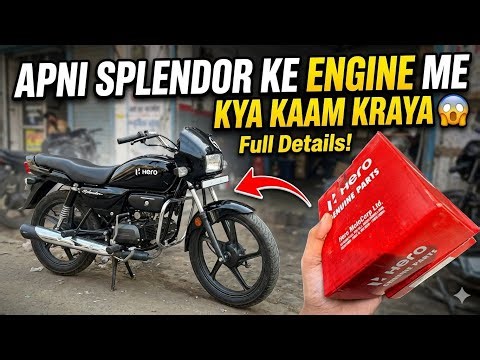 | Hero Splendor Engine Fitting with Genuine🔥 Hero Parts | Full Process✅