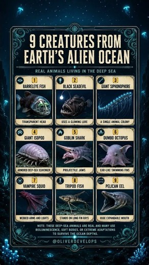 9 Deep Sea Creatures That Look Completely Alien