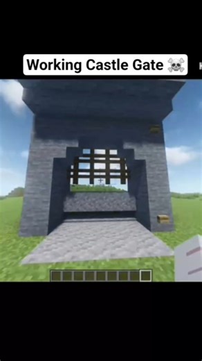 KryzexOP_Gaming on Instagram: "Simple working castle gate in Minecraft 🏰🔥 Easy redstone build for survival worlds! #viral #minecraft #trending #shorts #minecrafttutorial"
