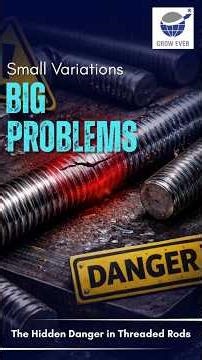 Hidden Danger in Threaded Rods #shorts #shortvideo #shortsfeed
