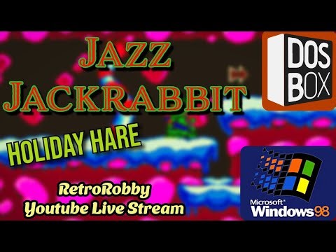 Playing Jazz Jackrabbit: Holiday Hare on Windows 98 + DOSBox