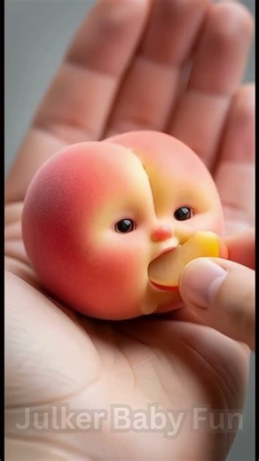 Feeding the Cutest Apple Baby 🍎 | Fruit Baby ASMR #Shorts