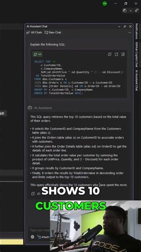 See How AI Explains Any SQL Query #sql #ai #dbforge