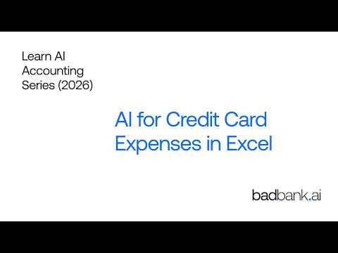 Learn AI Accounting Series (2026) | AI for Credit Card Expenses in Excel
