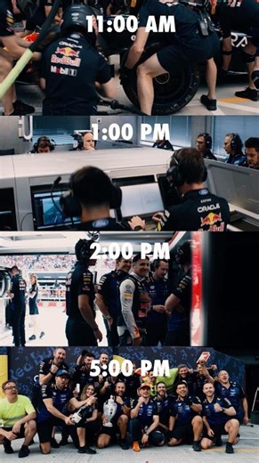 Pushing as a Team for the last Sunday before summer 💙 #F1 #RedBullRacing