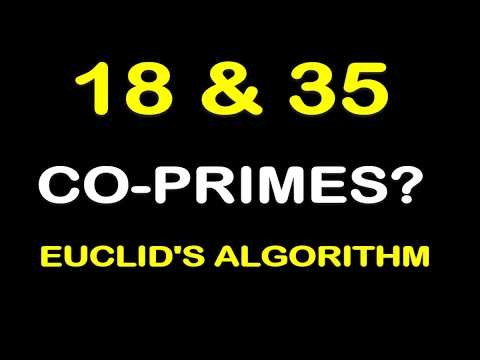 How to Show That 18 and 35 Are Co-Primes | HCF By Euclid's Division Algorithm | Exam Question | Q-13