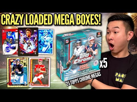 TOPPS CHROME FOOTBALL MEGAS HAVE FINALLY ARRIVED (STUNNING RESULTS)! 😱🔥 2025 Retail Mega Box Review