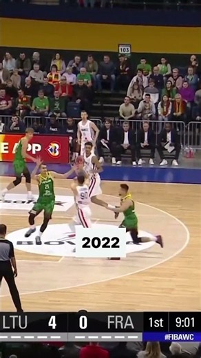 Wemby had a monstrous putback in 2022 and did it again in 2026 🤯 #FIBAWC