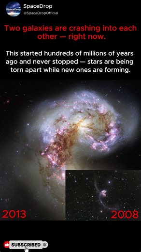 Two Galaxies Are Colliding Right Now