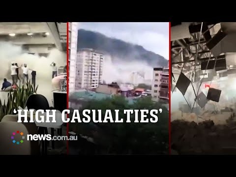 Moment massive 7.2 earthquake shakes Venezuela