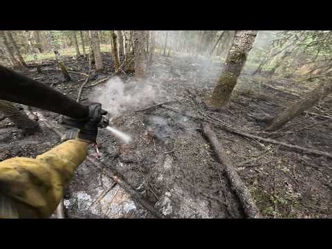 Wildland Fire Mop-Up (Raw GoPro)