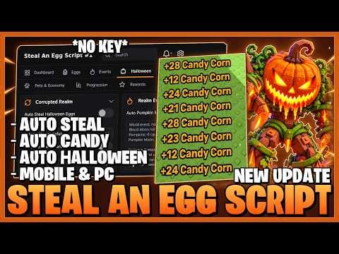 [🔥UPD] Steal An Egg Script - Auto Collect Candy, Auto Steal Halloween Eggs & More! 🔥