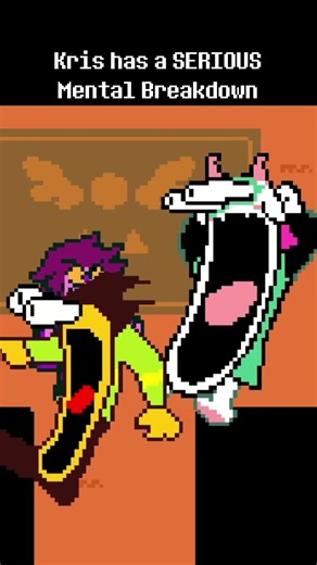 Kris has a SERIOUS Mental Breakdown (Deltarune) #shorts #fyp