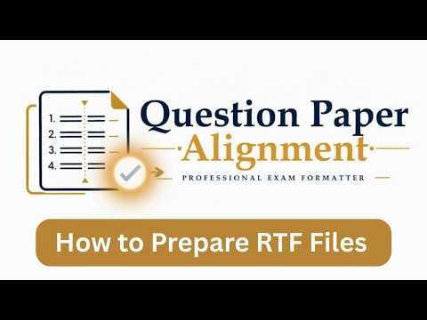 How to Prepare RTF Files | QPA | User Guide