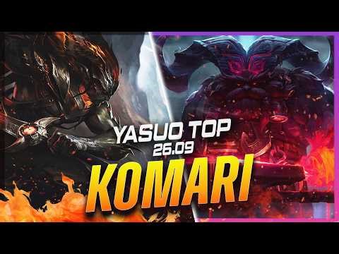Komari - Yasuo vs Ornn TOP Patch 26.9 - Yasuo Gameplay