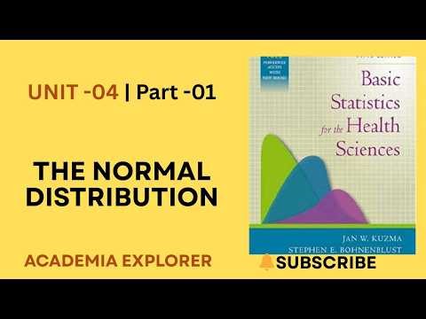 Unit-04 | Part- 01 | Normal Distribution | Biostatistics By Ibrahim.