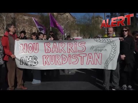 Kurdish Diaspora Rallies In Barcelona Against Western Rollback Of Support For Rojava | ALERT News