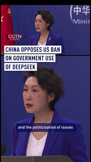 China opposes US ban on government use of DeepSeek