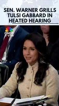 Tulsi Gabbard Faces Tough Questions From Senator Warner | Senate Intelligence Committee | N18G