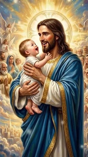 Glory to God forever..." Let His heavenly light brighten your day.✝️❤️#shorts