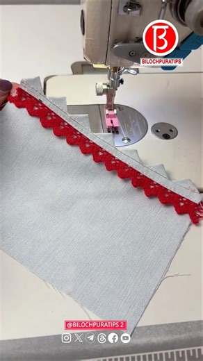 triangle clip lace Sewing Tutorial