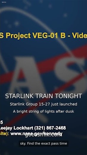 Starlink train visible tonight — how to see it