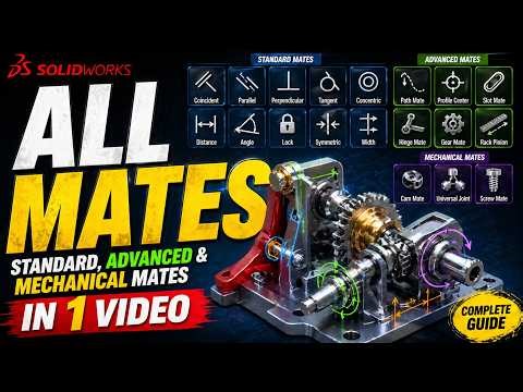 Stop Struggling with Mates (SolidWorks All Mates Full Guide With Examples)