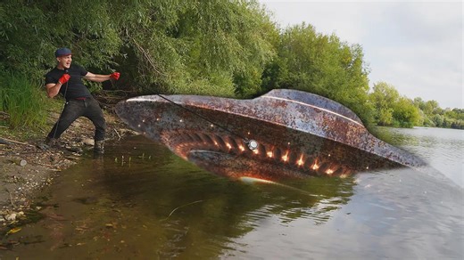 Found UFO underwater while magnet fishing! Do aliens exist?