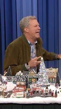 #WillFerrell gives Jimmy a tour of his miniature “Perfect Christmas Village”. 🤣 #FallonFlashback