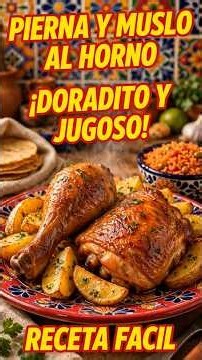 🍗 POLLO AL HORNO CON PAPAS 🥔🔥 ¡DORADITO, JUGOSO Y LLENO DE SABOR!