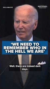Biden: 'We need to remember who in the HELL we are'