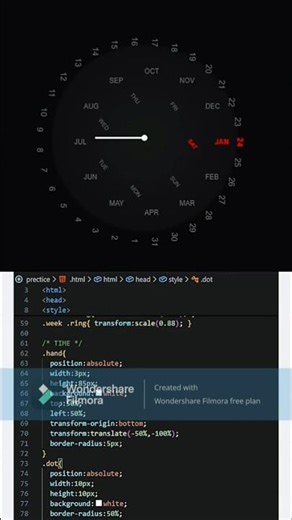 Live Time Clock UI using JavaScript 😍 #webdevelopment #htmlcssjs #coding\
