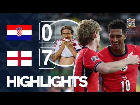Modric In Tears! 💔 Croatia 0-7 England Highlights | Kane & Saka Brace & Bellingham | UNL 2026
