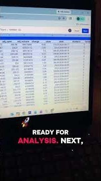 How to download historical stock data into a spreadsheet and analyze it in minutes with AI!