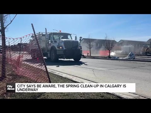 City says be aware, the spring clean-up in Calgary is underway