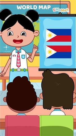 Why Does This Country Have Two Flags? 🤔 | EMoMee #shorts #kidsvideo #flag