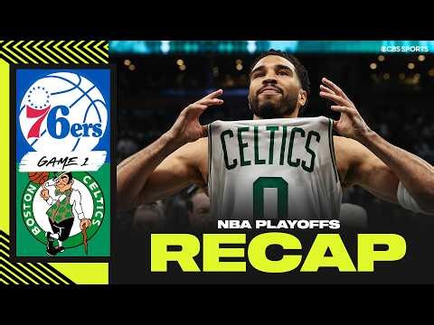 Jaylen Brown, Jayson Tatum score 25+ as Celtics blow out 76ers in Game 1 | 2026 NBA Playoffs