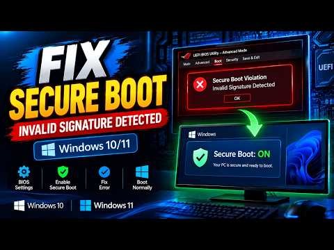 How to Fix Secure Boot Violation “Invalid Signature Detected” Windows 10/11 Help with ChatGpt 2026