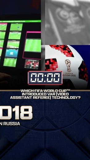 42 days until the FIFA World Cup on FOX! Which FIFA World Cup introduced VAR technology ⁉️🌎🏆