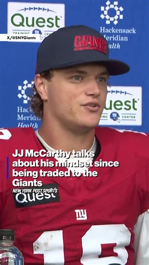 JJ McCarthy on His Time with the New York Giants