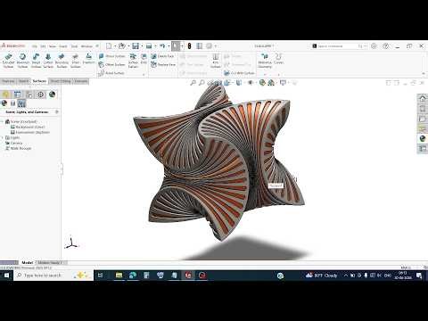 Complex Surface Design Using SOLIDWORKS