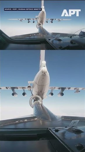 Russian Tu-95MS Bombers Fly Over Barents and Norwegian Seas | APT