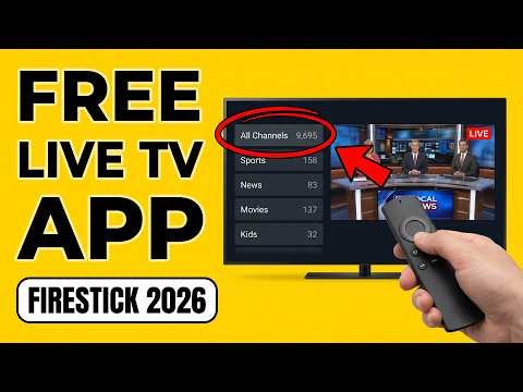 Best FREE Live TV App for Firestick 2026 (9,695 Channels, No Cable, Full Setup)