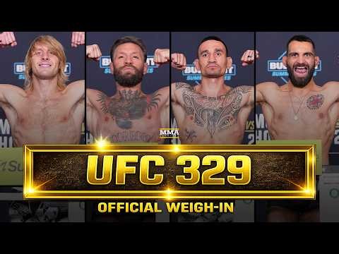 UFC 329: McGregor vs. Holloway 2 Official Weigh-Ins | MMA Fighting