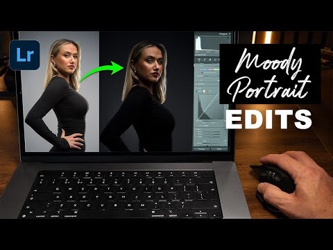 How to Edit DARK MOODY Portraits with Lightroom - Step by step