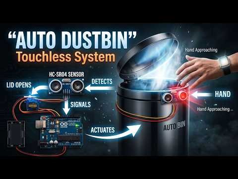 Dustbin Opens Automatically! 🤯 Arduino Smart Dustbin Project