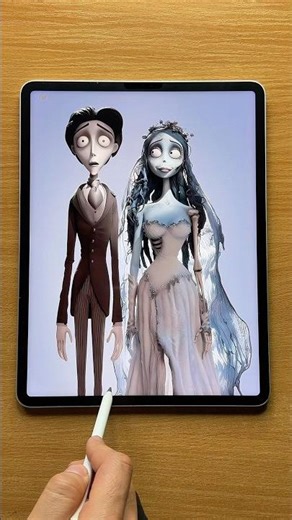 Emily corpse bride transformation #cartoontransformation #art #corpsebride
