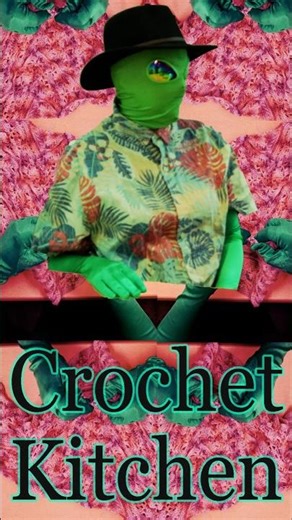 Crochet Kitchen: "Let Him Cook" Klauss is hooked on crochet #abqlibrary #crochet